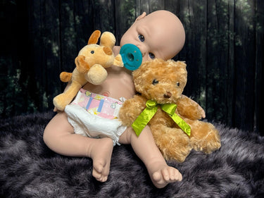 Full Silicone Doll Squishy Body Reborn Platinum Silicone Dolls Realistic Newborn Real Lifelike Weighted Babies Bathtub Baby 18 inches 7.6 pounds
